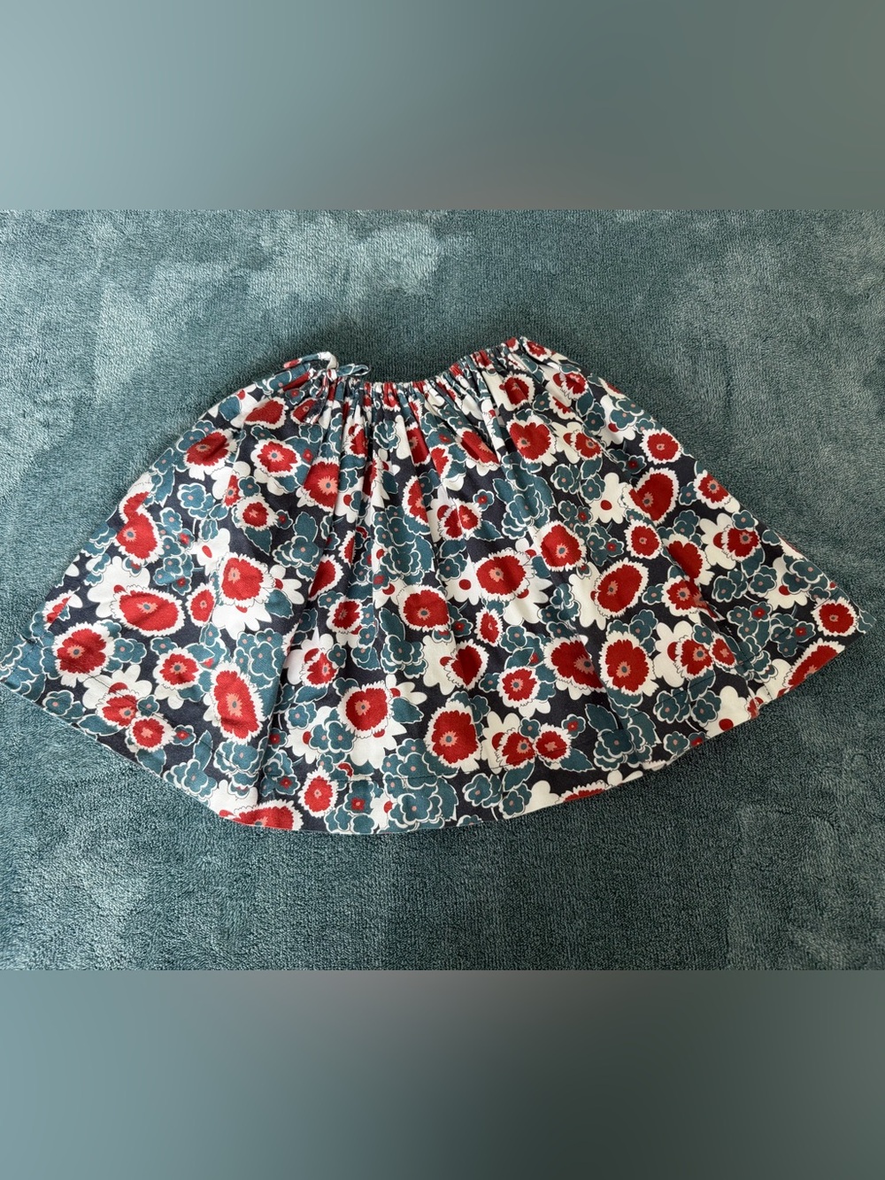 Marni Girl's Flared Floral Skirt Cotton Blend Size 8 Years Fall School Designer